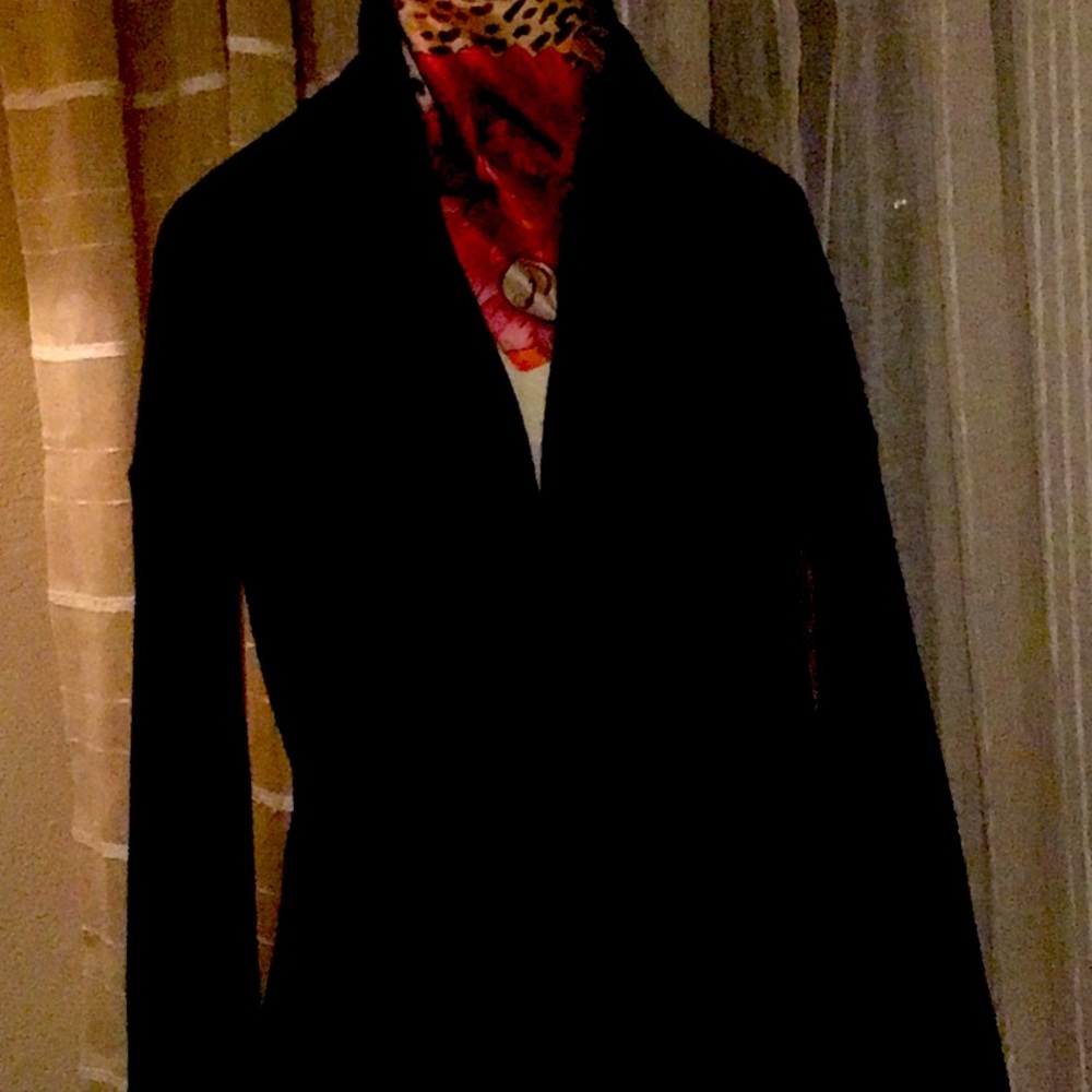 Black knit duster